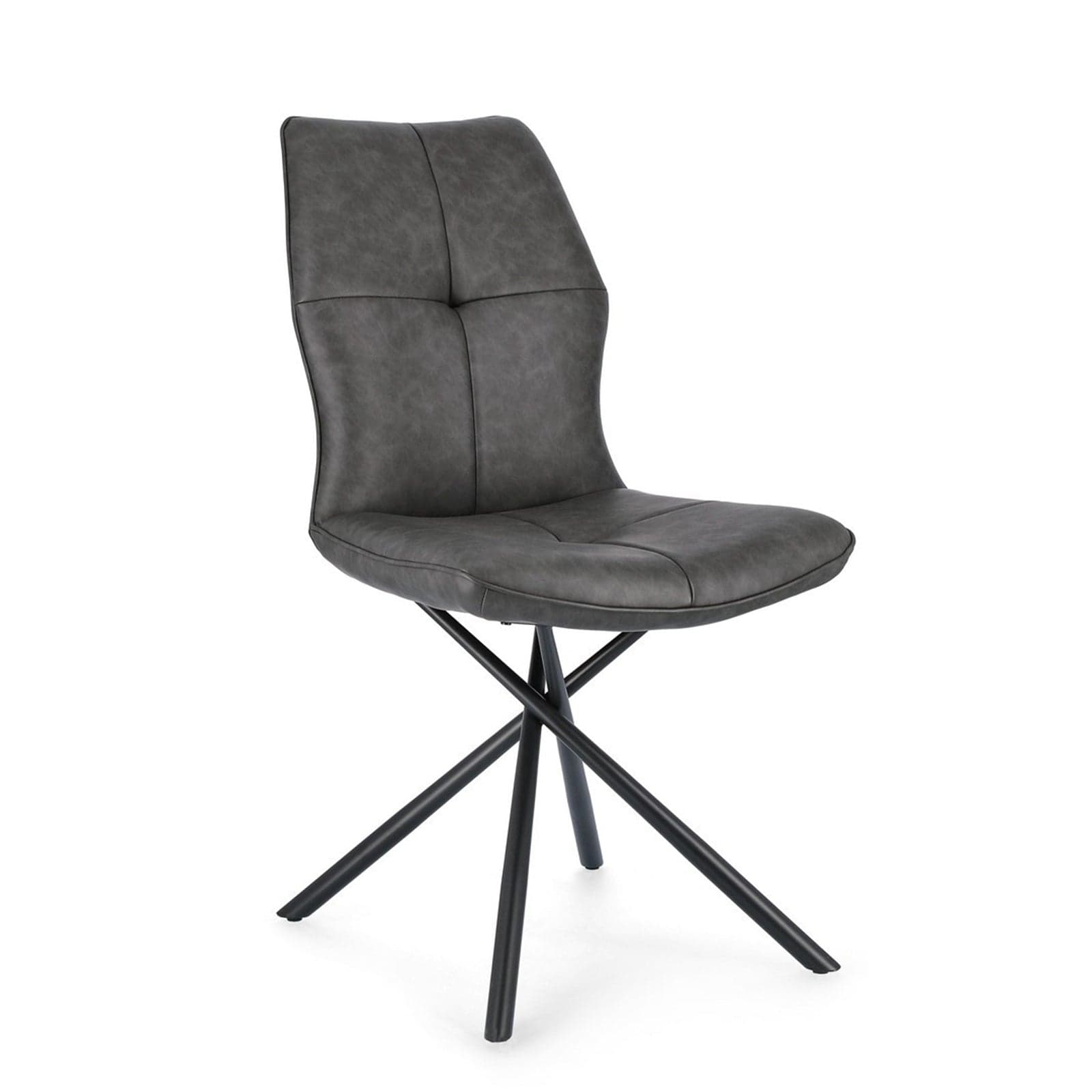 Sedia "Kepler" con gambe in acciaio verniciato a polvere epossidica, per arredo interno 50 x 66 x h 94 cm - 22