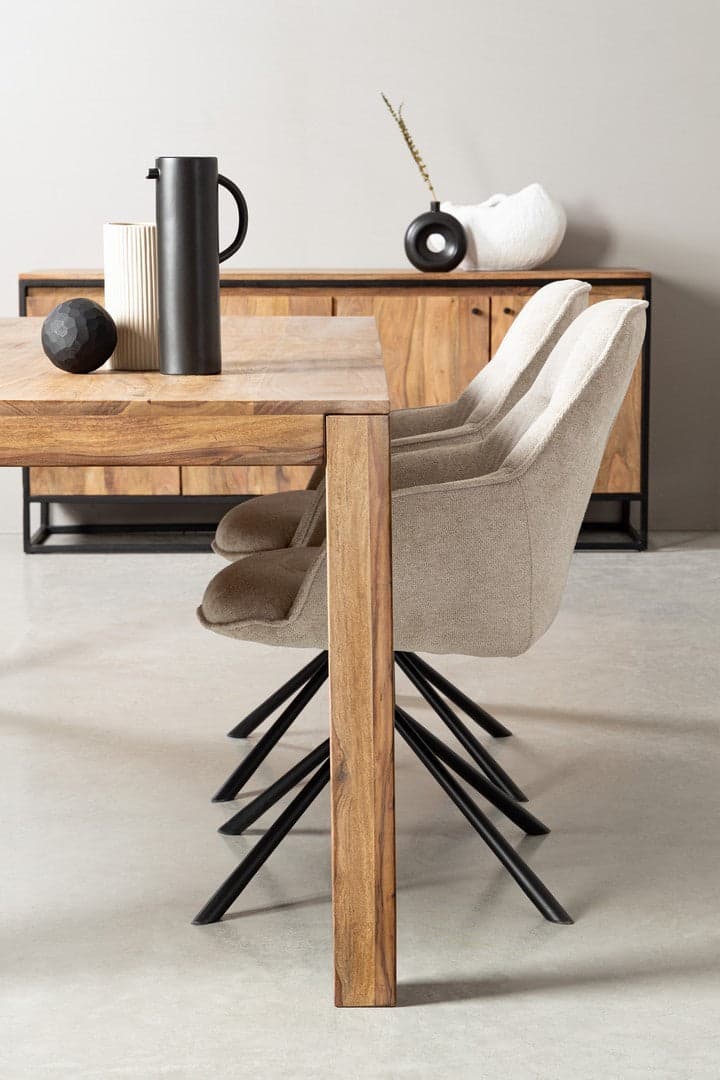 Sedia "Grant" con gambe in acciaio verniciato a polvere epossidica, per arredo interno 59 x 65 x h 86 cm - 21