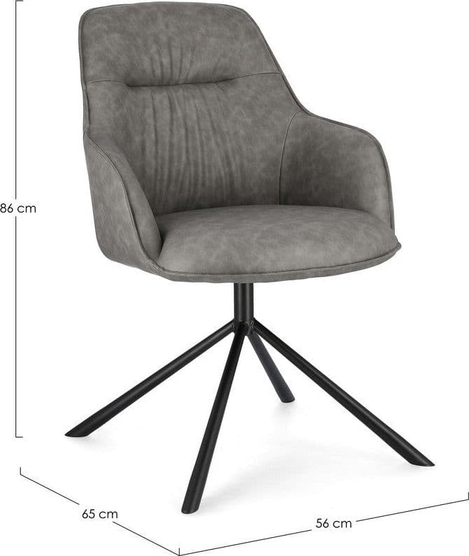 Sedia "Grant" con gambe in acciaio verniciato a polvere epossidica, per arredo interno 59 x 65 x h 86 cm in Sedie Decor Space - Altamura, commercioVirtuoso.it