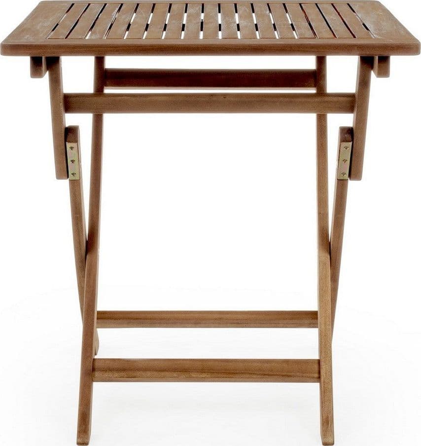 Tavolino da bar pieghevole "Noemi" in legno di acacia, finitura ad olio, per esterno Giardino e giardinaggio/Arredamento da giardino e accessori/Tavoli e tavolini/Tavoli standard Decor Space - Altamura, Commerciovirtuoso.it