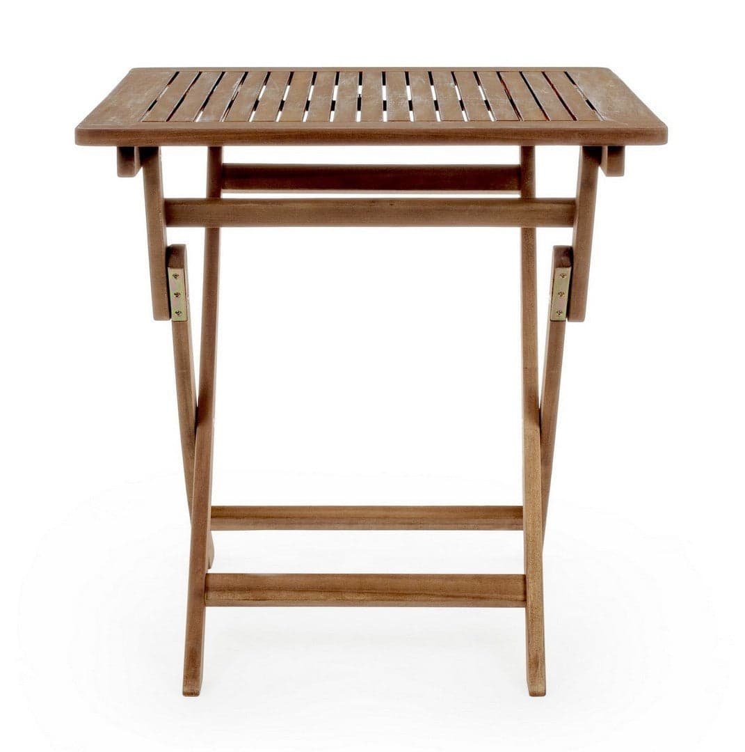 Tavolino da bar pieghevole "Noemi" in legno di acacia, finitura ad olio, per esterno Giardino e giardinaggio/Arredamento da giardino e accessori/Tavoli e tavolini/Tavoli standard Decor Space - Altamura, Commerciovirtuoso.it