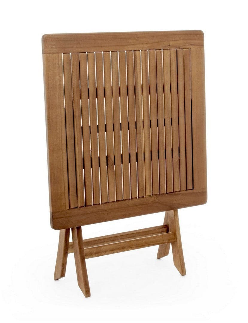 Tavolino da bar pieghevole "Noemi" in legno di acacia, finitura ad olio, per esterno Giardino e giardinaggio/Arredamento da giardino e accessori/Tavoli e tavolini/Tavoli standard Decor Space - Altamura, Commerciovirtuoso.it