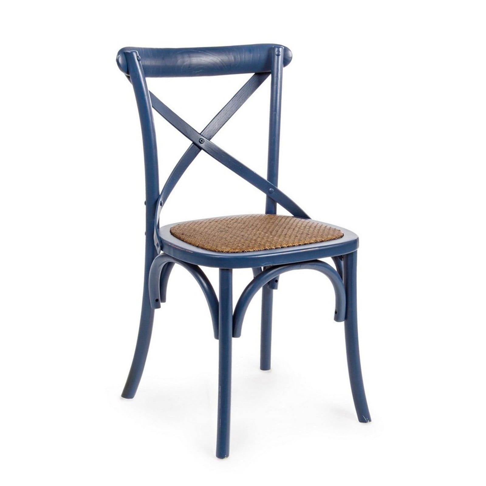 Sedia "Cross" con struttura in legno di olmo, per arredo interno 50,5 x 52 x h 87 cm - 23