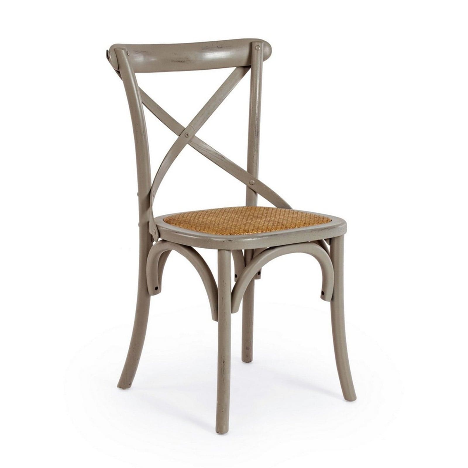 Sedia "Cross" con struttura in legno di olmo, per arredo interno 50,5 x 52 x h 87 cm - 26