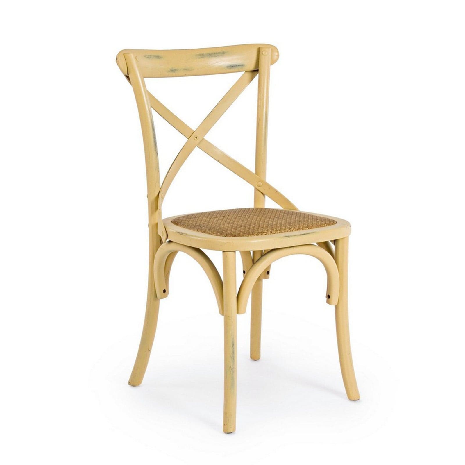 Sedia "Cross" con struttura in legno di olmo, per arredo interno 50,5 x 52 x h 87 cm - 24