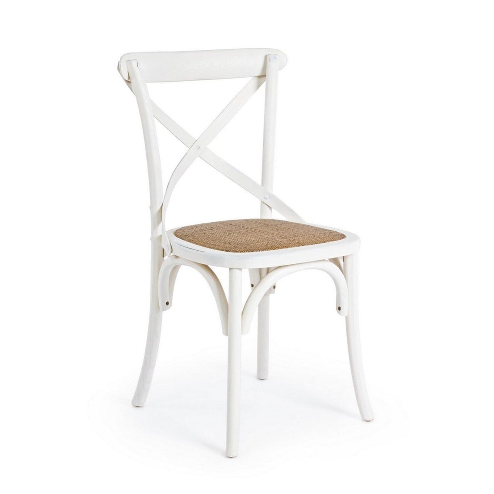 Sedia "Cross" con struttura in legno di olmo, per arredo interno 50,5 x 52 x h 87 cm - 27