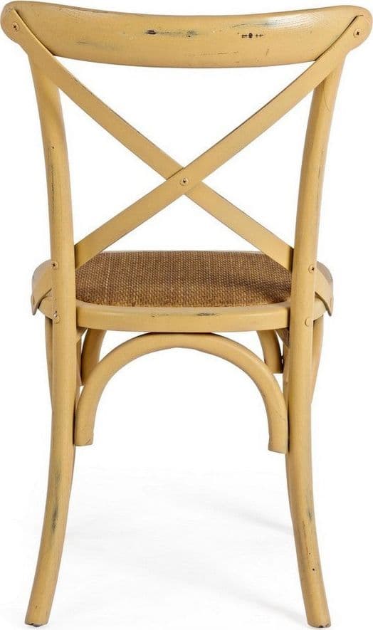 Sedia "Cross" con struttura in legno di olmo, per arredo interno 50,5 x 52 x h 87 cm - 22