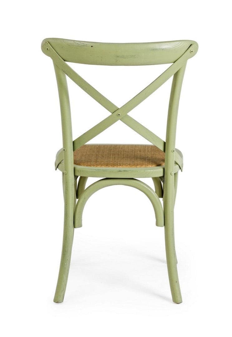 Sedia "Cross" con struttura in legno di olmo, per arredo interno 50,5 x 52 x h 87 cm - 27