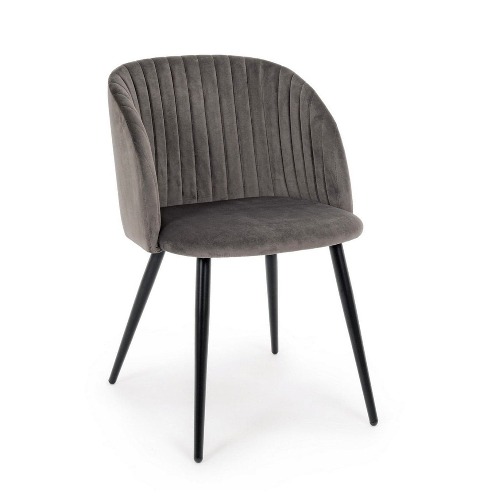 Sedia "Queen" con gambe in acciaio verniciato a polvere, per arredo interno 53 x 57 x h 81,5 cm - 26