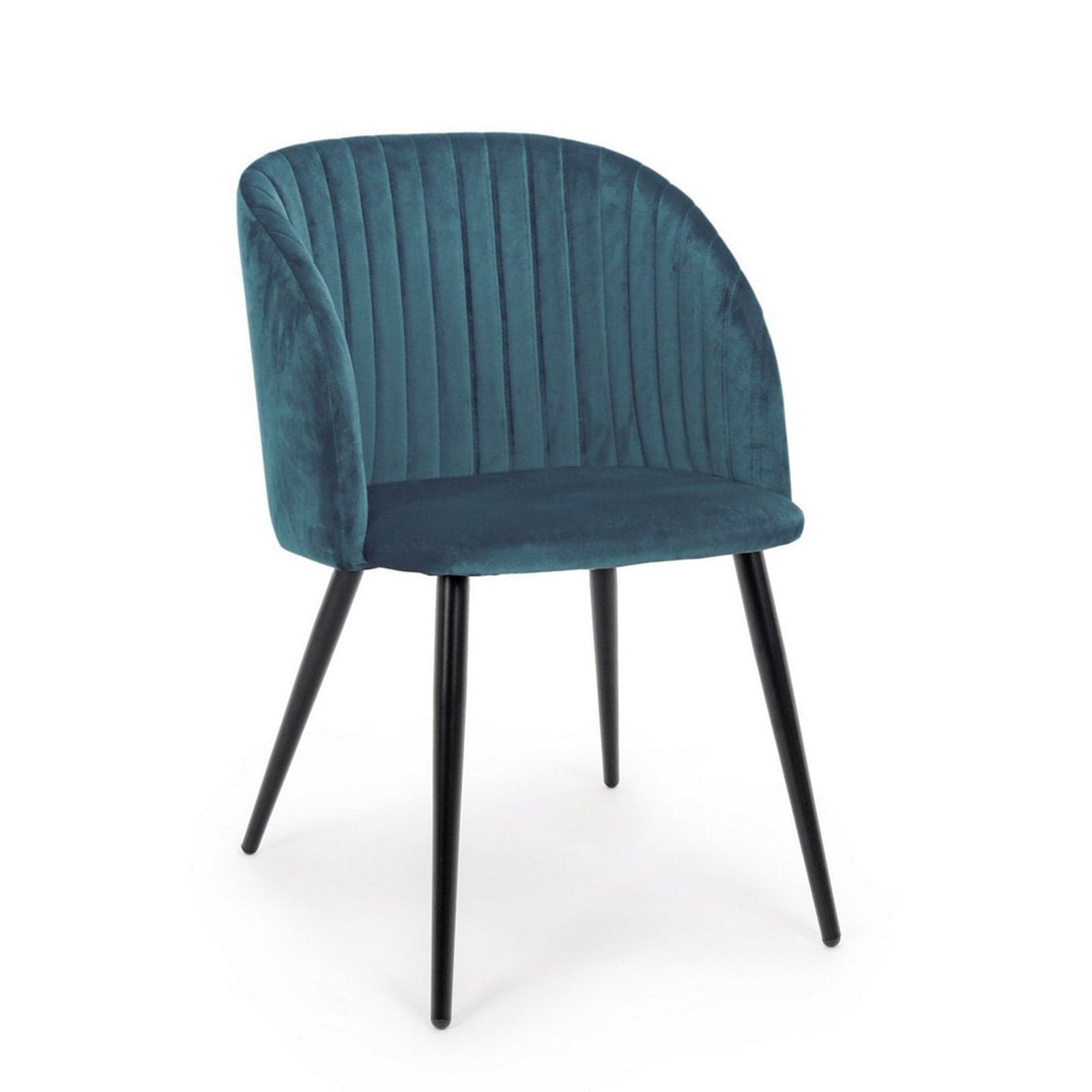 Sedia "Queen" con gambe in acciaio verniciato a polvere, per arredo interno 53 x 57 x h 81,5 cm - 24