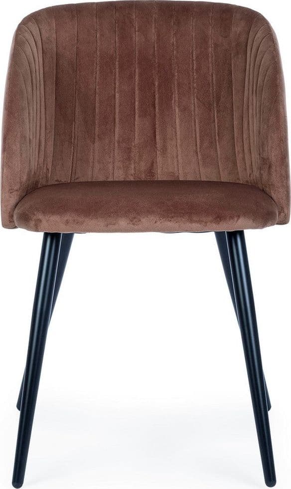 Sedia "Queen" con gambe in acciaio verniciato a polvere, per arredo interno 53 x 57 x h 81,5 cm in Sedie Decor Space - Altamura, commercioVirtuoso.it