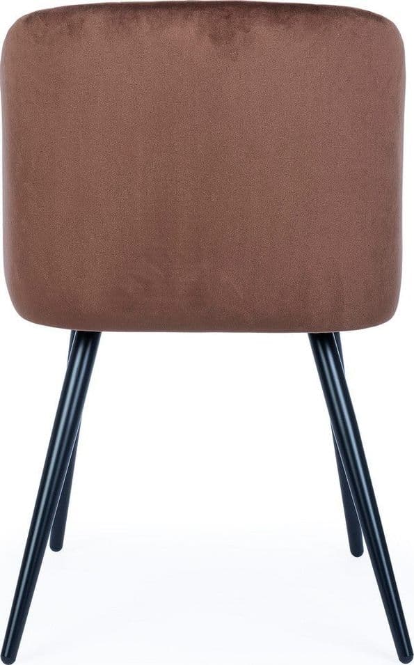 Sedia "Queen" con gambe in acciaio verniciato a polvere, per arredo interno 53 x 57 x h 81,5 cm in Sedie Decor Space - Altamura, commercioVirtuoso.it