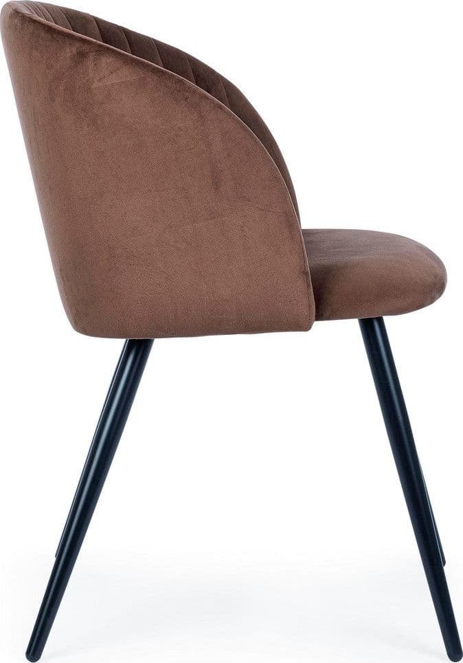 Sedia "Queen" con gambe in acciaio verniciato a polvere, per arredo interno 53 x 57 x h 81,5 cm in Sedie Decor Space - Altamura, commercioVirtuoso.it