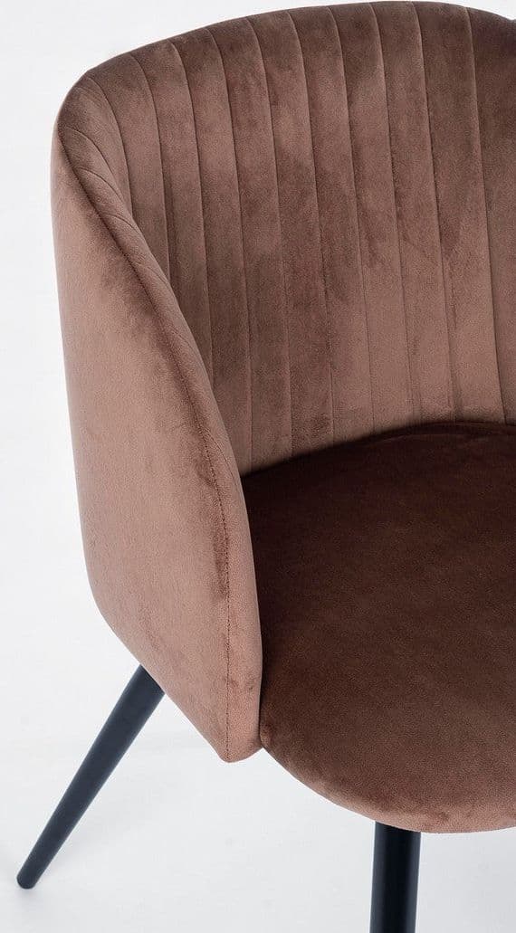 Sedia "Queen" con gambe in acciaio verniciato a polvere, per arredo interno 53 x 57 x h 81,5 cm in Sedie Decor Space - Altamura, commercioVirtuoso.it