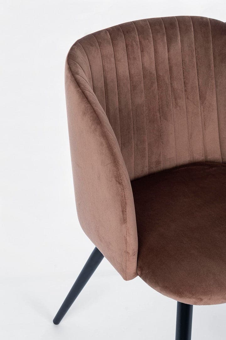 Sedia "Queen" con gambe in acciaio verniciato a polvere, per arredo interno 53 x 57 x h 81,5 cm in Sedie Decor Space - Altamura, commercioVirtuoso.it