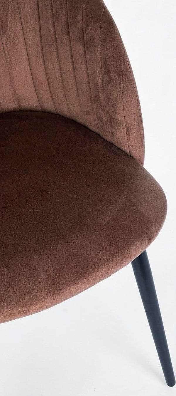 Sedia "Queen" con gambe in acciaio verniciato a polvere, per arredo interno 53 x 57 x h 81,5 cm in Sedie Decor Space - Altamura, commercioVirtuoso.it