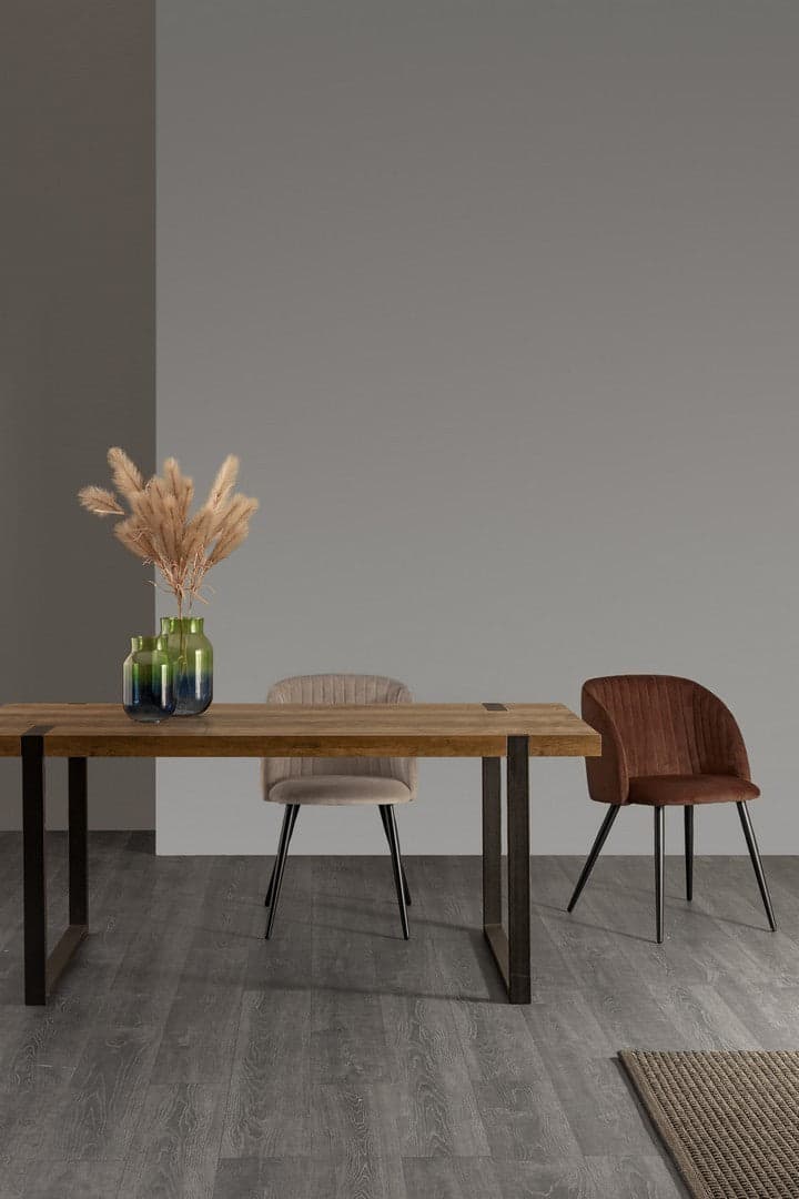 Sedia "Queen" con gambe in acciaio verniciato a polvere, per arredo interno 53 x 57 x h 81,5 cm in Sedie Decor Space - Altamura, commercioVirtuoso.it