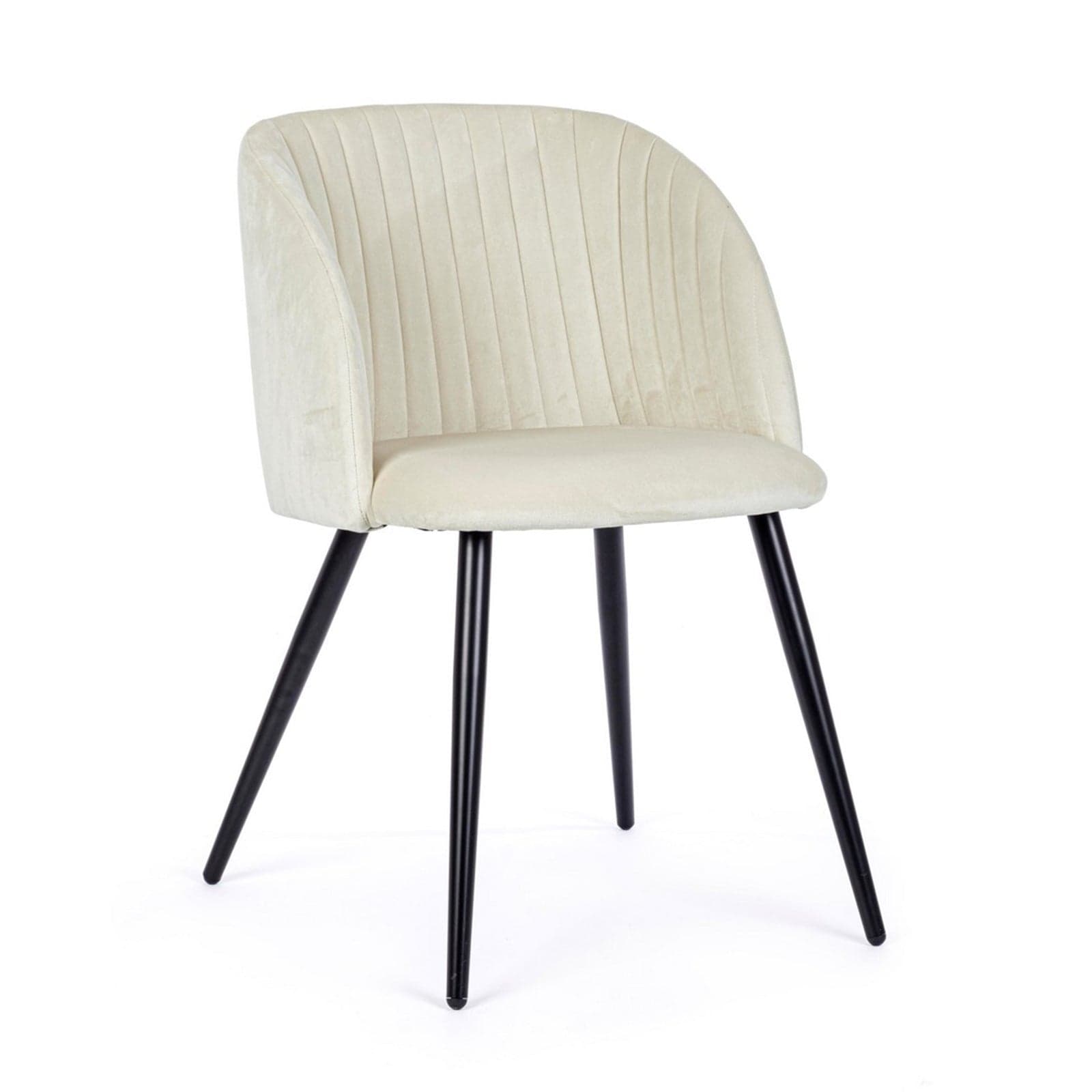 Sedia "Queen" con gambe in acciaio verniciato a polvere, per arredo interno 53 x 57 x h 81,5 cm in Sedie Decor Space - Altamura, commercioVirtuoso.it