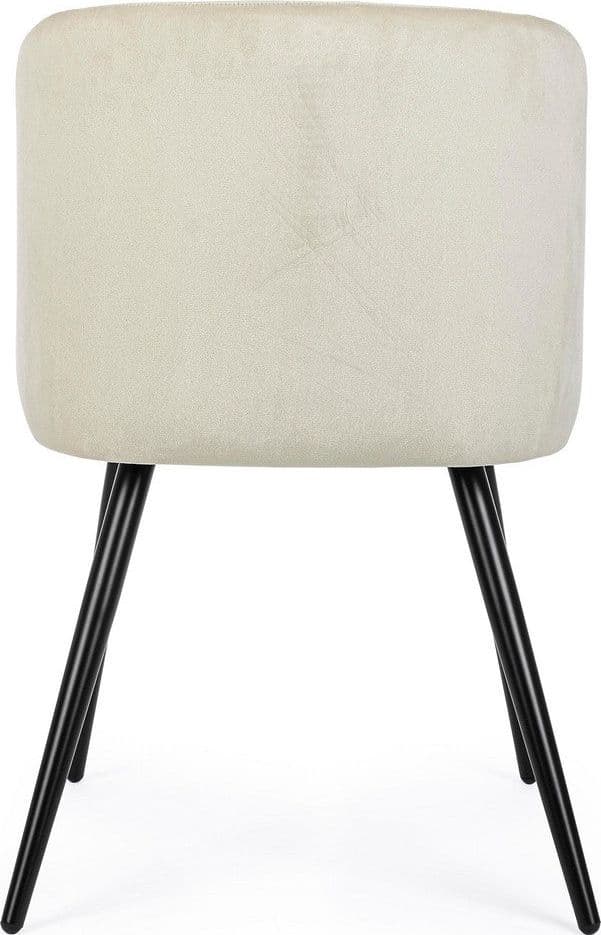 Sedia "Queen" con gambe in acciaio verniciato a polvere, per arredo interno 53 x 57 x h 81,5 cm in Sedie Decor Space - Altamura, commercioVirtuoso.it