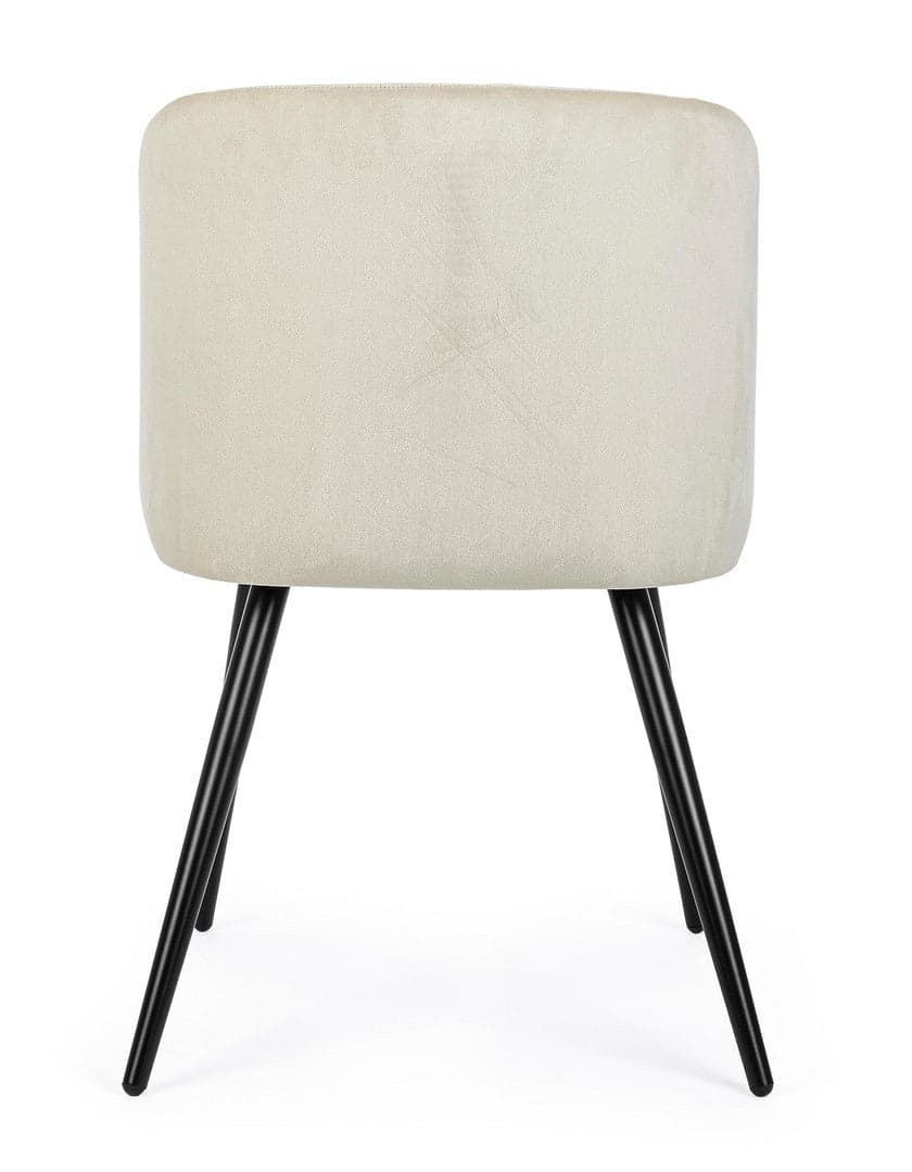 Sedia "Queen" con gambe in acciaio verniciato a polvere, per arredo interno 53 x 57 x h 81,5 cm in Sedie Decor Space - Altamura, commercioVirtuoso.it