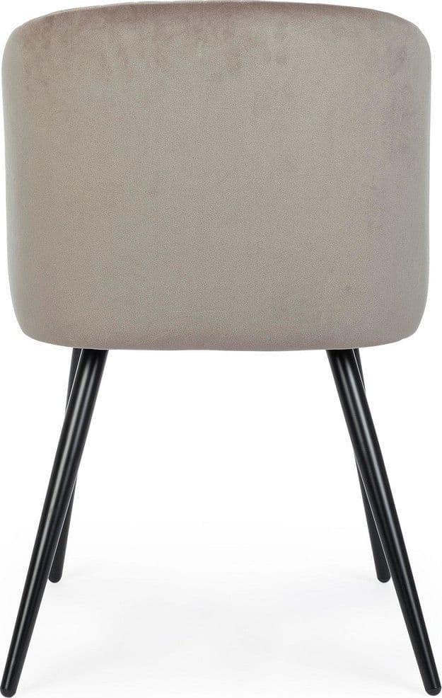 Sedia "Queen" con gambe in acciaio verniciato a polvere, per arredo interno 53 x 57 x h 81,5 cm in Sedie Decor Space - Altamura, commercioVirtuoso.it