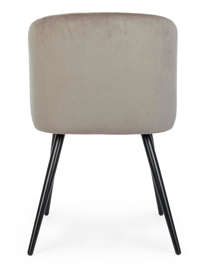 Sedia "Queen" con gambe in acciaio verniciato a polvere, per arredo interno 53 x 57 x h 81,5 cm in Sedie Decor Space - Altamura, commercioVirtuoso.it