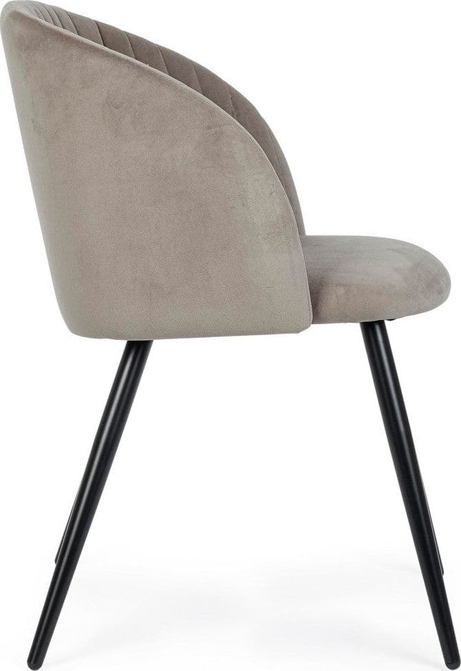 Sedia "Queen" con gambe in acciaio verniciato a polvere, per arredo interno 53 x 57 x h 81,5 cm in Sedie Decor Space - Altamura, commercioVirtuoso.it