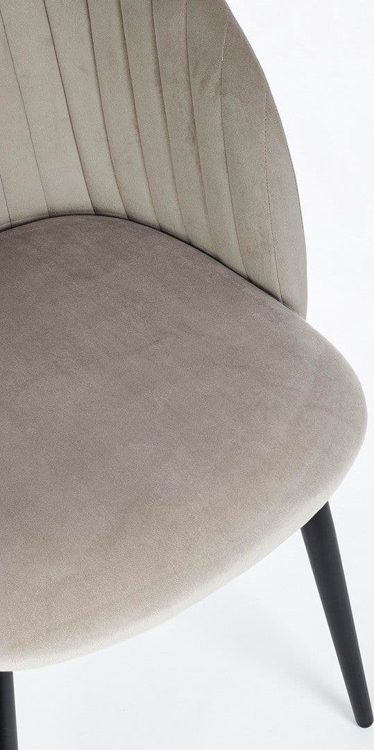 Sedia "Queen" con gambe in acciaio verniciato a polvere, per arredo interno 53 x 57 x h 81,5 cm in Sedie Decor Space - Altamura, commercioVirtuoso.it