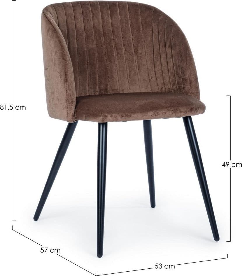 Sedia "Queen" con gambe in acciaio verniciato a polvere, per arredo interno 53 x 57 x h 81,5 cm in Sedie Decor Space - Altamura, commercioVirtuoso.it