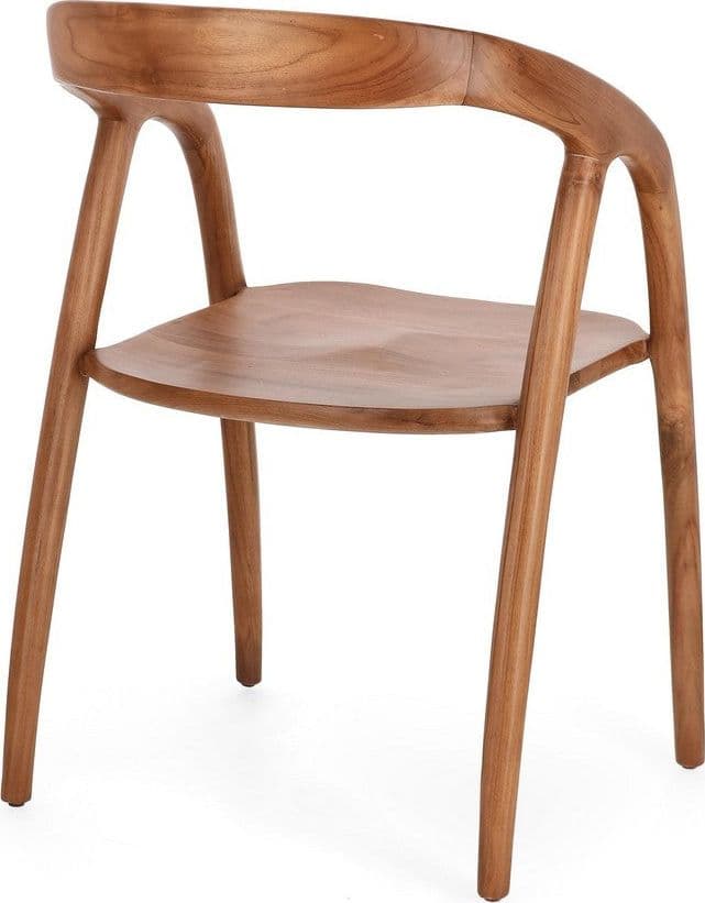 Sedia "Dotty" con legno teak, per arredo interno con braccioli, 54,5 x 56 x h 76,5 cm in Sedie Decor Space - Altamura, commercioVirtuoso.it
