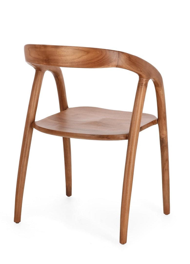 Sedia "Dotty" con legno teak, per arredo interno con braccioli, 54,5 x 56 x h 76,5 cm in Sedie Decor Space - Altamura, commercioVirtuoso.it