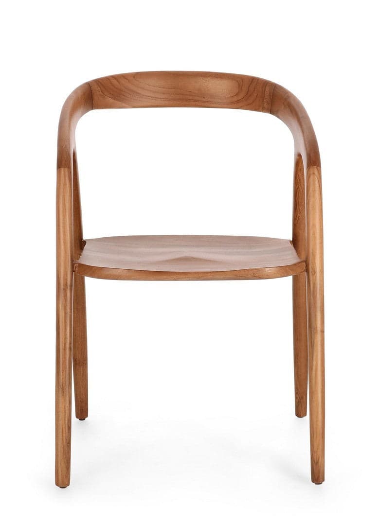 Sedia "Dotty" con legno teak, per arredo interno con braccioli, 54,5 x 56 x h 76,5 cm in Sedie Decor Space - Altamura, commercioVirtuoso.it