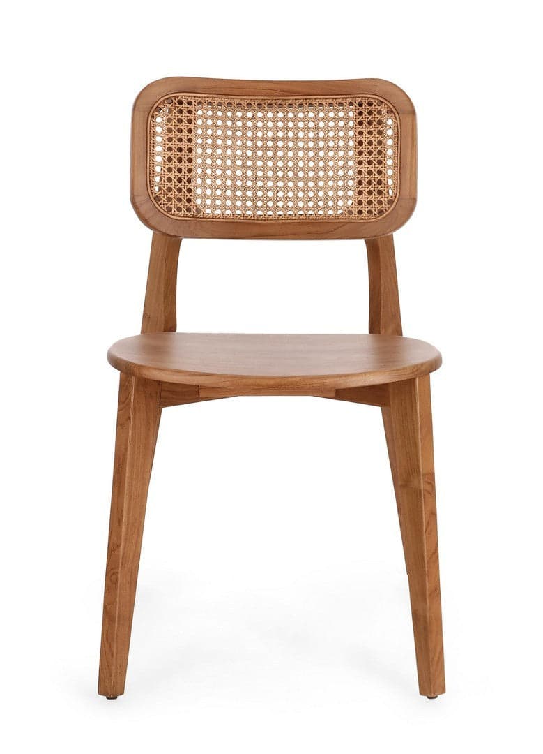 Sedia "Abby" con legno teak, per arredo interno 47 x 56 x h 83 cm in Sedie Decor Space - Altamura, commercioVirtuoso.it