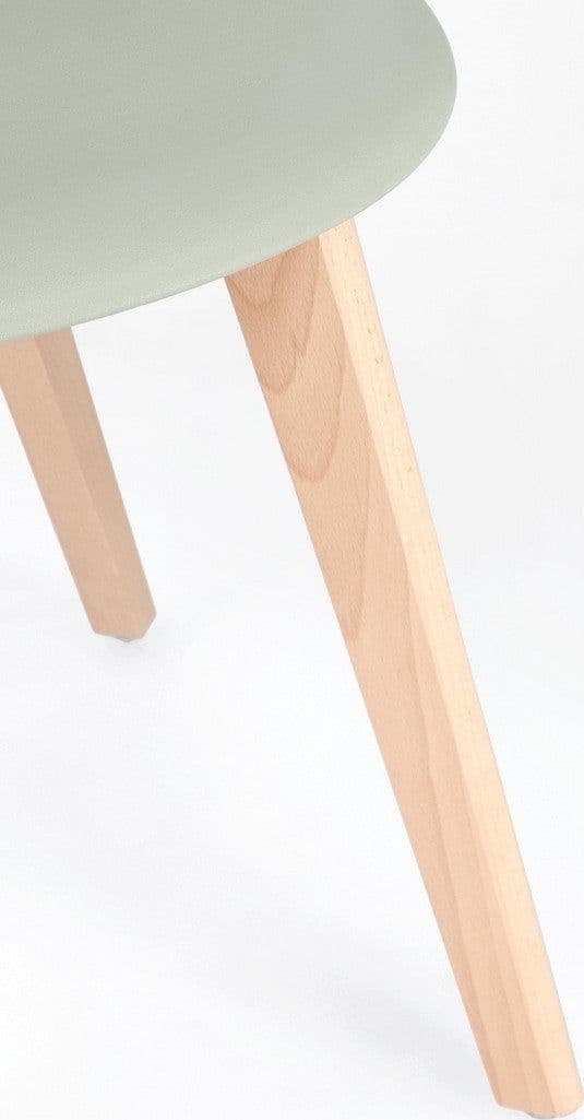 Sedia "System" con gambe in legno di faggio, per arredo interno 51,5 x 46,5 x h 86 cm in Sedie Decor Space - Altamura, commercioVirtuoso.it