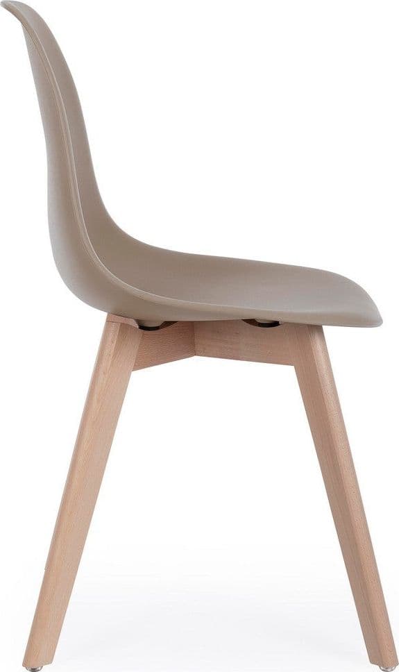 Sedia "System" con gambe in legno di faggio, per arredo interno 51,5 x 46,5 x h 86 cm in Sedie Decor Space - Altamura, commercioVirtuoso.it