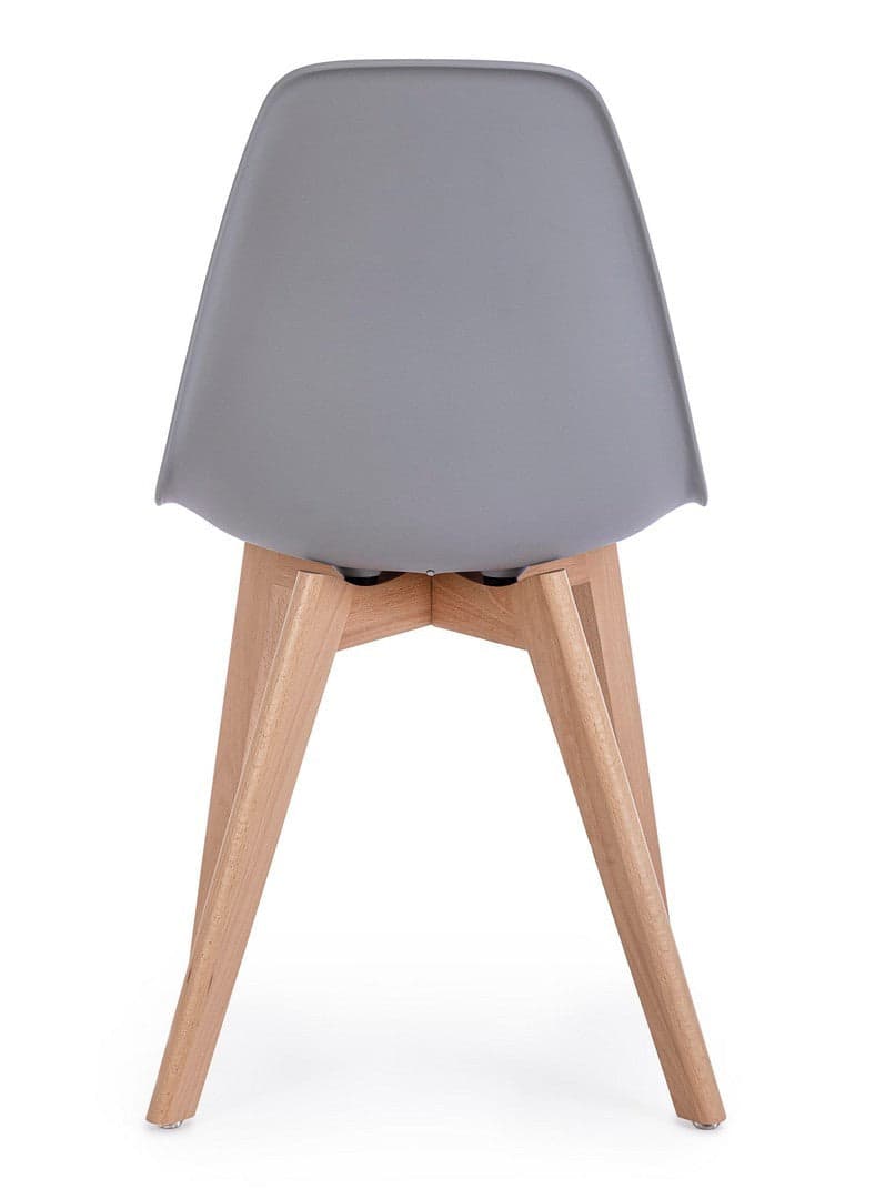 Sedia "System" con gambe in legno di faggio, per arredo interno 51,5 x 46,5 x h 86 cm - 32