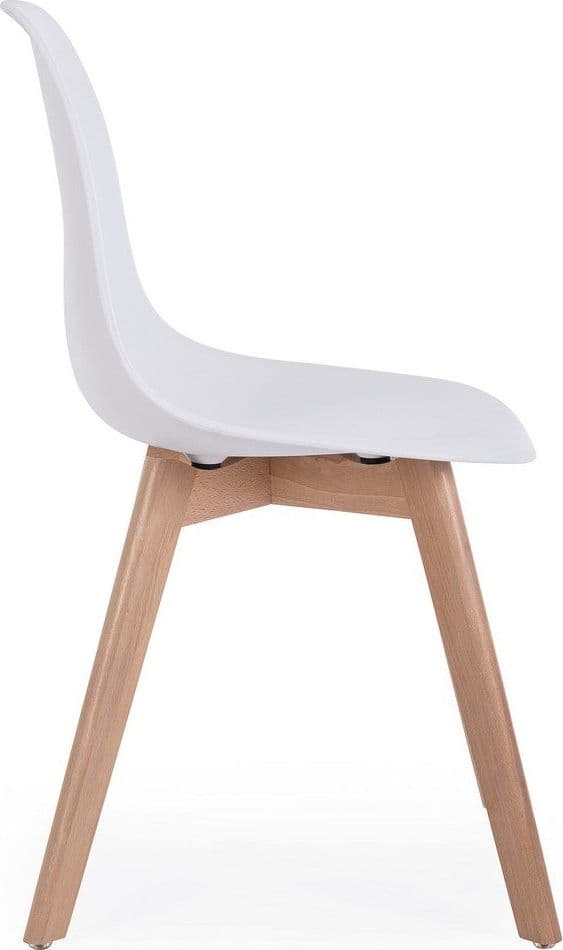 Sedia "System" con gambe in legno di faggio, per arredo interno 51,5 x 46,5 x h 86 cm - 38