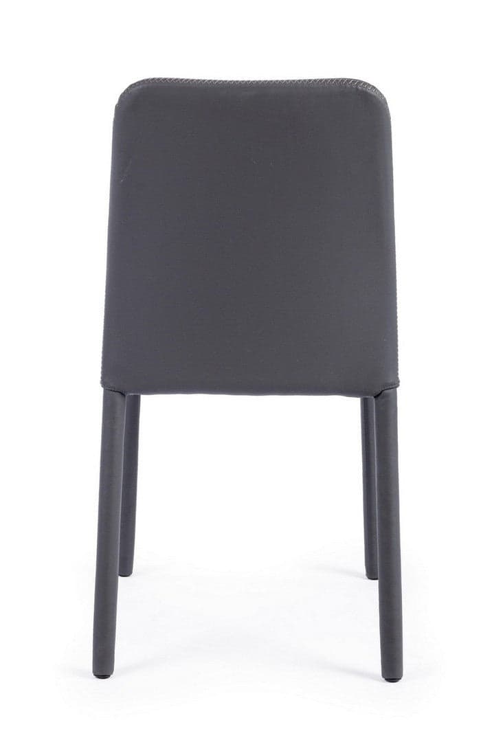 Sedia "Pathos" con struttura e gambe in acciaio, per arredo interno 42 x 61 x h 85,5 cm in Sedie Decor Space - Altamura, commercioVirtuoso.it