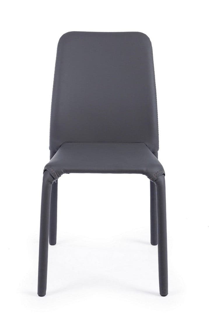 Sedia "Pathos" con struttura e gambe in acciaio, per arredo interno 42 x 61 x h 85,5 cm Casa e cucina/Arredamento/Sala da pranzo/Sedie Decor Space - Altamura, Commerciovirtuoso.it