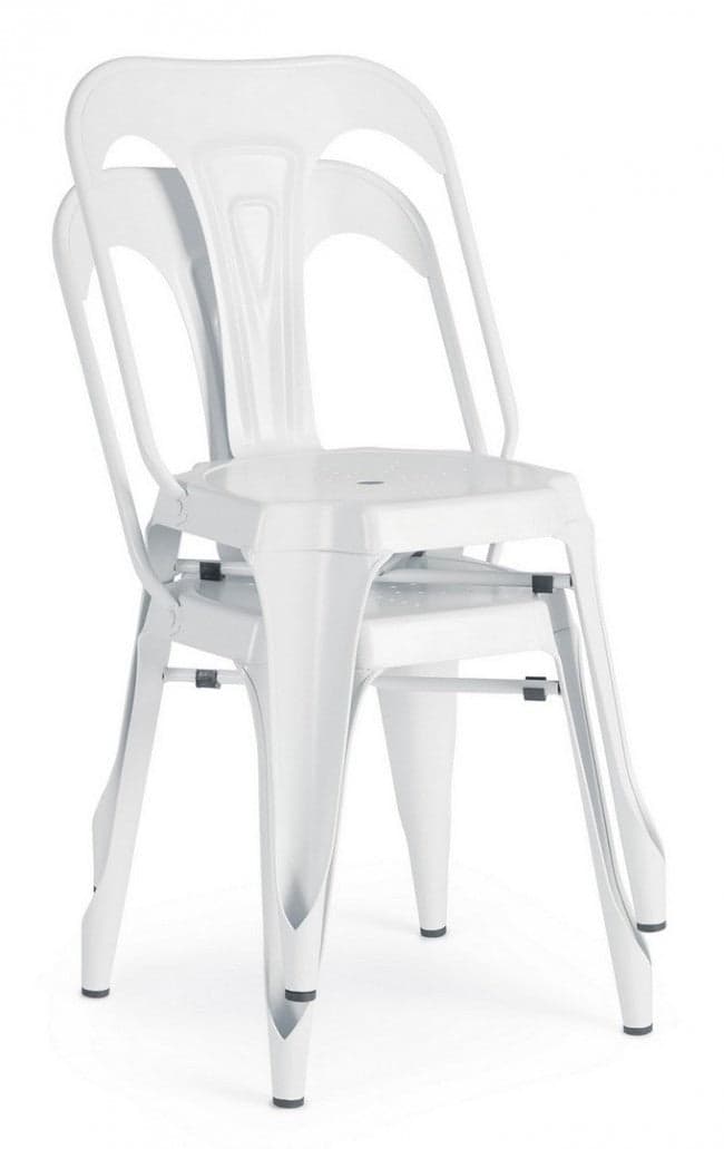 Sedia "Minnesota" con struttura in acciaio laminato a freddo e verniciato a polvere (epossidica), per arredo interno 53 x 45 x h 86 cm Casa e cucina/Arredamento/Sala da pranzo/Sedie Decor Space - Altamura, Commerciovirtuoso.it