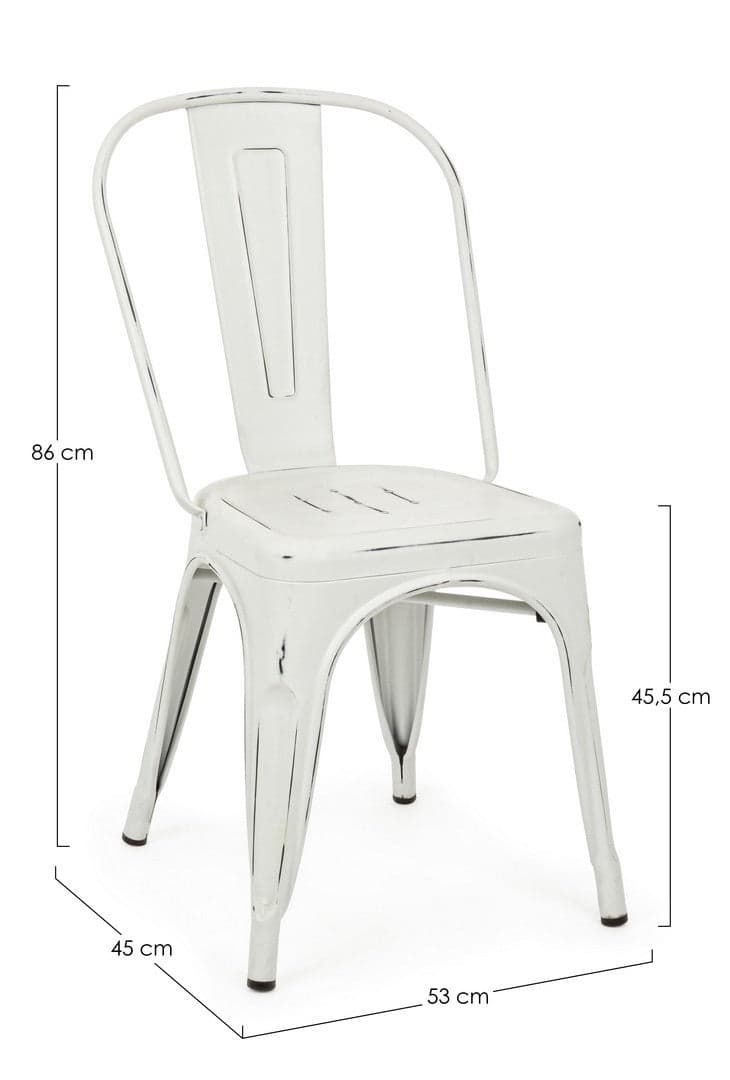 Sedia "Minnesota" con struttura in acciaio laminato a freddo e verniciato a polvere (epossidica), per arredo interno 53 x 45 x h 86 cm Casa e cucina/Arredamento/Sala da pranzo/Sedie Decor Space - Altamura, Commerciovirtuoso.it