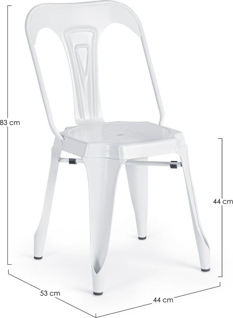 Sedia "Minnesota" con struttura in acciaio laminato a freddo e verniciato a polvere (epossidica), per arredo interno 53 x 45 x h 86 cm Casa e cucina/Arredamento/Sala da pranzo/Sedie Decor Space - Altamura, Commerciovirtuoso.it