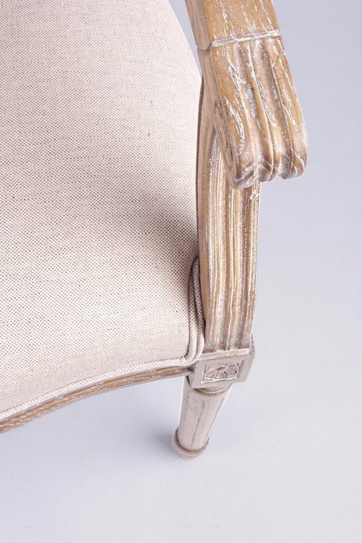Sedia "Liliane" con struttura in legno di frassino, per arredo interno con braccioli, 58 x 67 x h 96 cm in Sedie Decor Space - Altamura, commercioVirtuoso.it