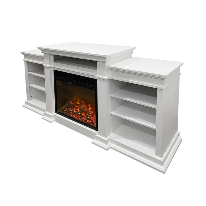 Camino elettrico da terra "Biden" in legno 1800 W arredamento Moderno in Stufe elettriche Decor Space - Altamura, commercioVirtuoso.it