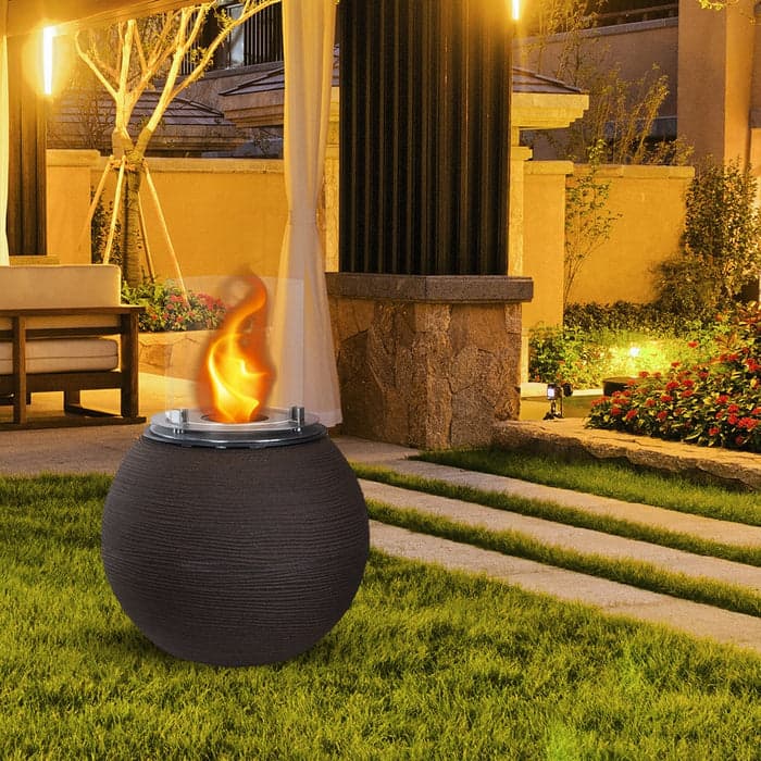 Camino a bioetanolo "Botticelli" braciere da giardino da terra per interno ed esterno Ø 40 x h 54 cm in Caminetti gel ed etanolo Decor Space - Altamura, commercioVirtuoso.it
