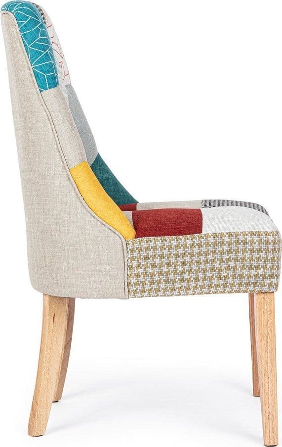 Sedia "Galatea" con struttura in legno di pino e compensato, per arredo interno 51 x 62 x h 93 cm in Sedie Decor Space - Altamura, commercioVirtuoso.it
