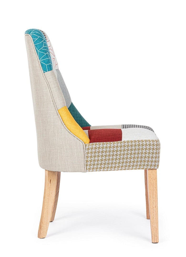 Sedia "Galatea" con struttura in legno di pino e compensato, per arredo interno 51 x 62 x h 93 cm in Sedie Decor Space - Altamura, commercioVirtuoso.it