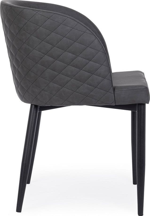 Sedia "Chris" con gambe in acciaio verniciato a polvere, per arredo interno 54 x 54 x h 76 cm in Sedie Decor Space - Altamura, commercioVirtuoso.it