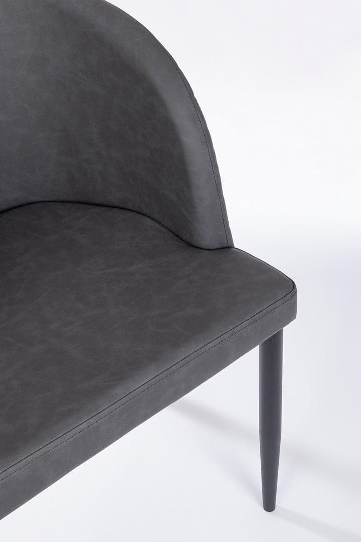 Sedia "Chris" con gambe in acciaio verniciato a polvere, per arredo interno 54 x 54 x h 76 cm in Sedie Decor Space - Altamura, commercioVirtuoso.it