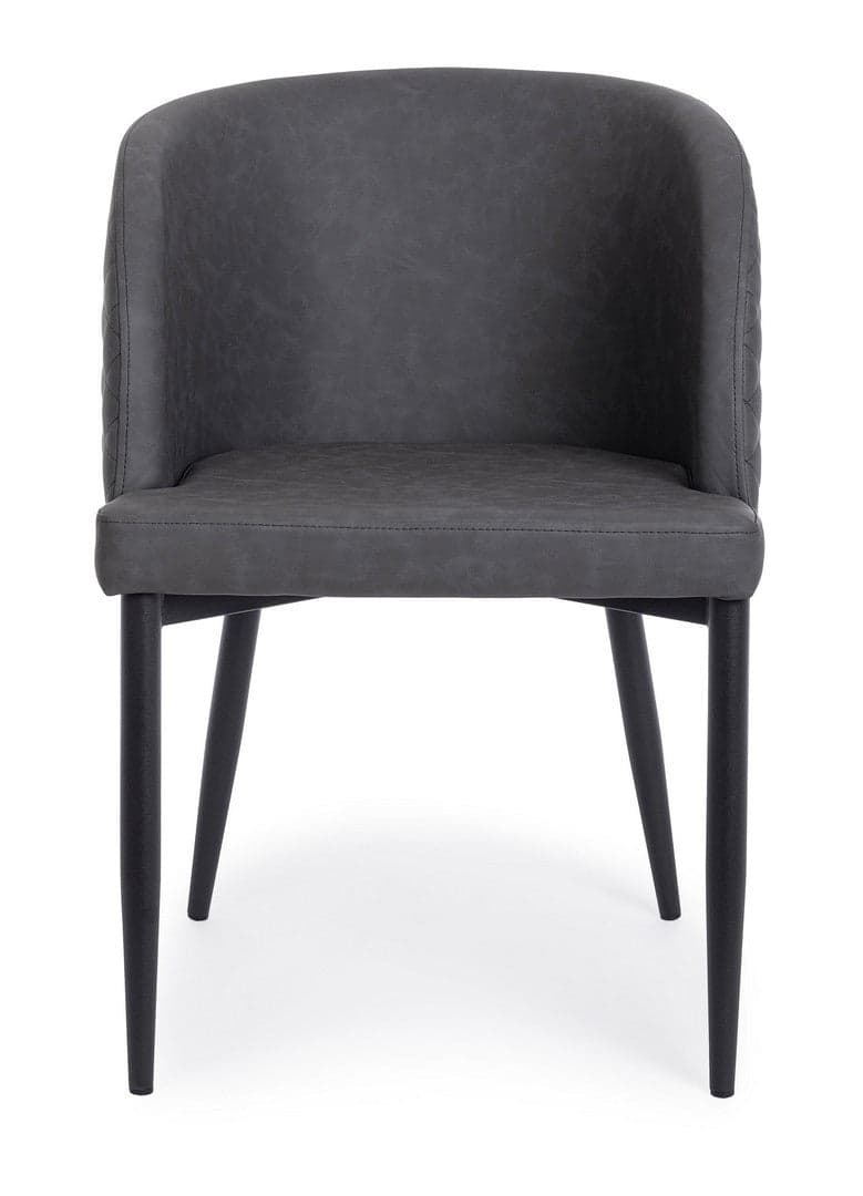 Sedia "Chris" con gambe in acciaio verniciato a polvere, per arredo interno 54 x 54 x h 76 cm Casa e cucina/Arredamento/Sala da pranzo/Sedie Decor Space - Altamura, Commerciovirtuoso.it